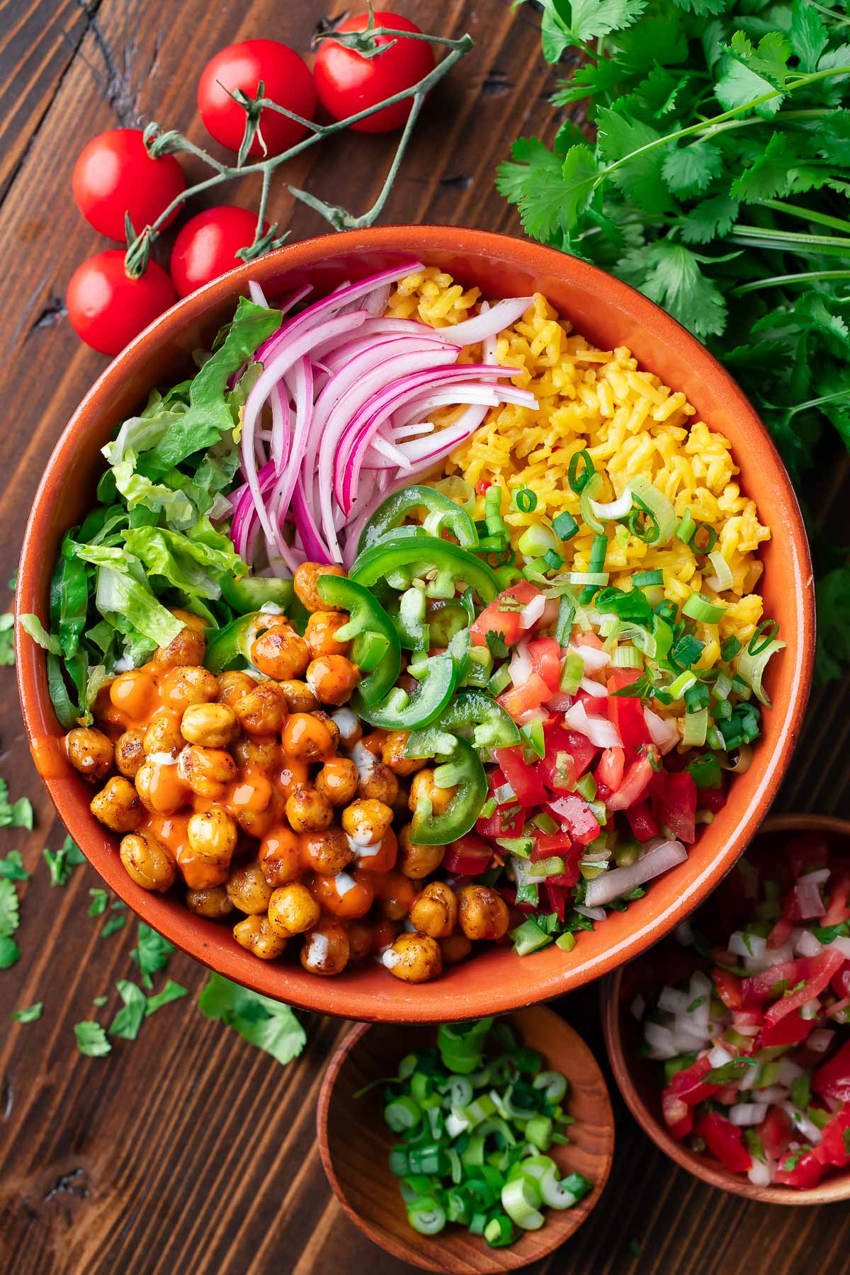 Chickpea Paneer Burrito bowl