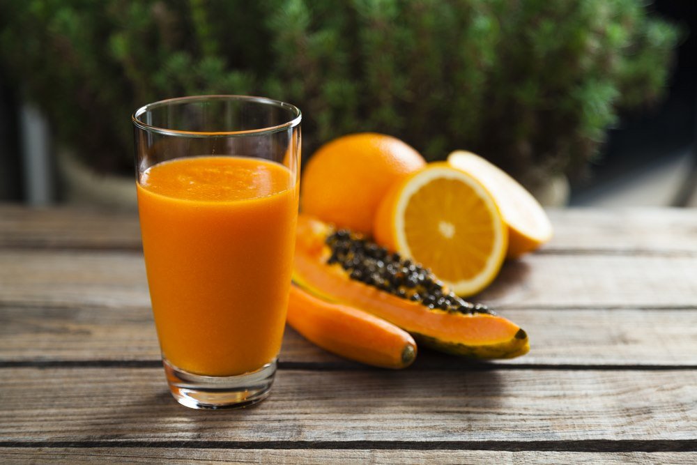 carrot orange papaya smoothie