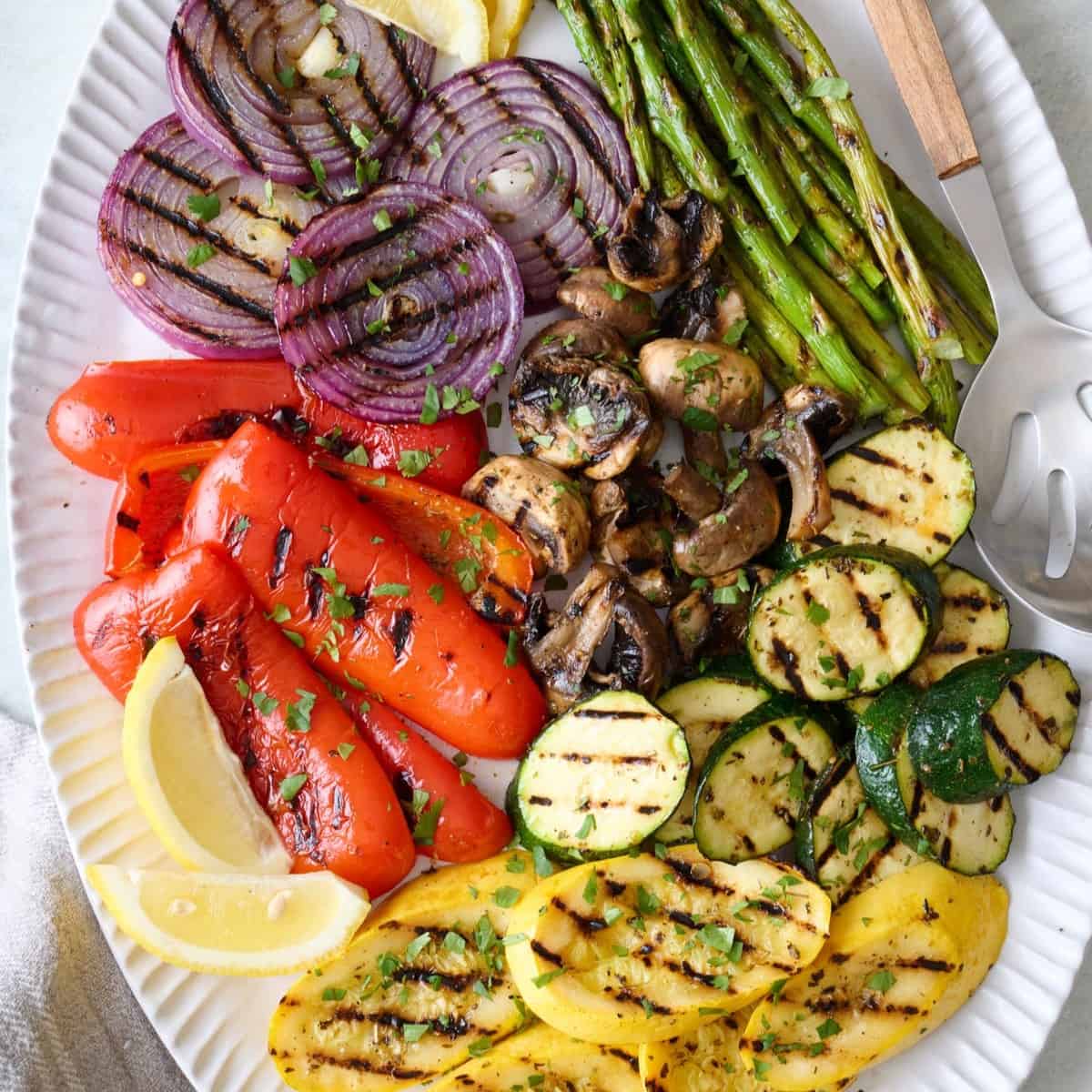 Grilled Vegetables with Soya Chunks