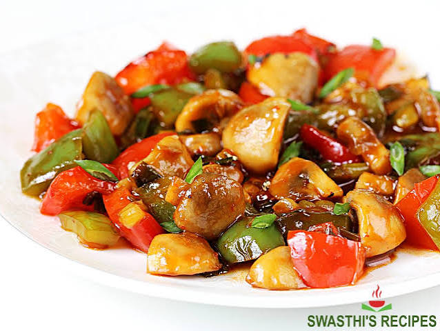 Capsicum Mushroom Sabji