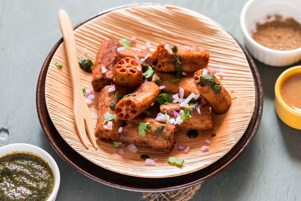 sindhi- lotus stem chaat