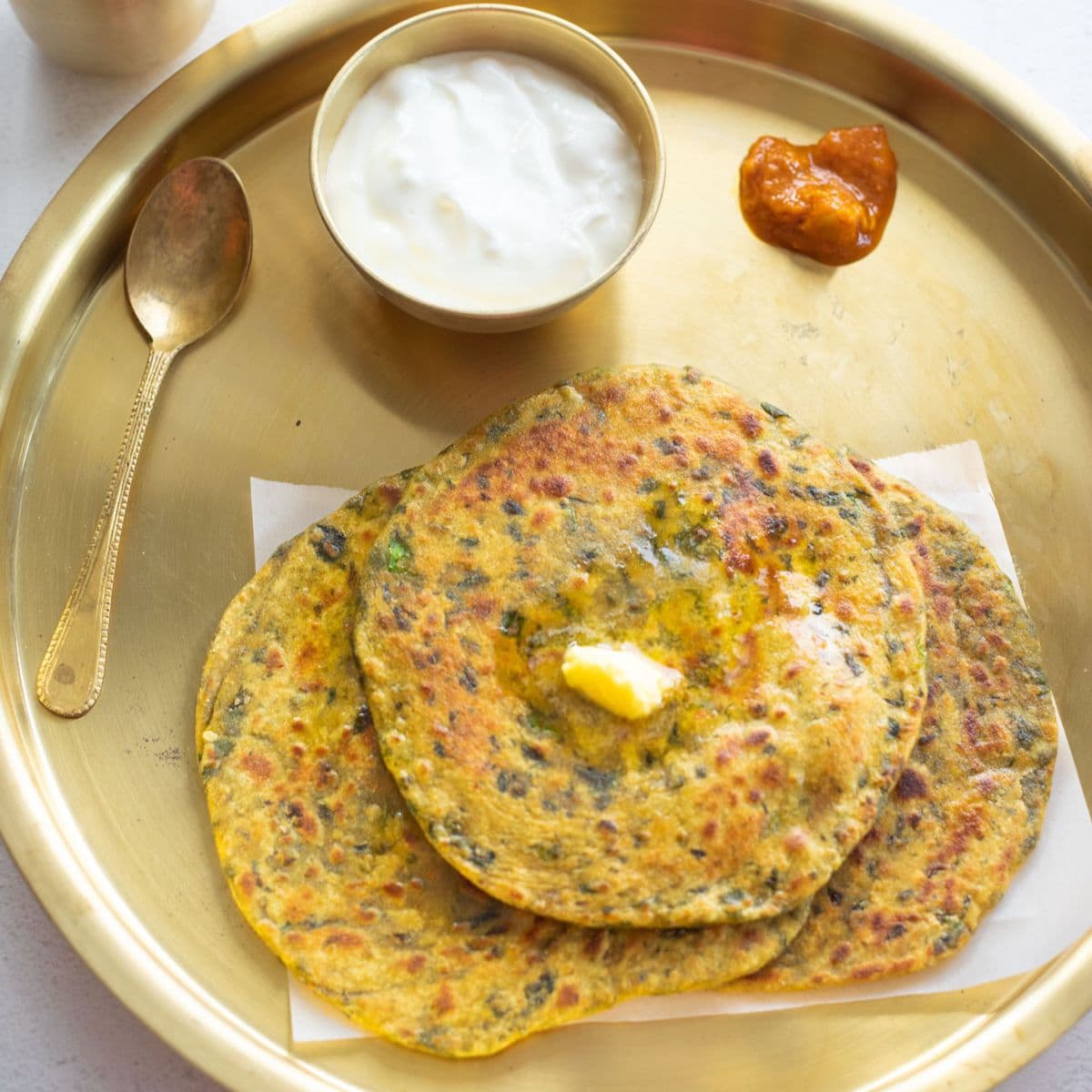 Methi Mooli Paratha