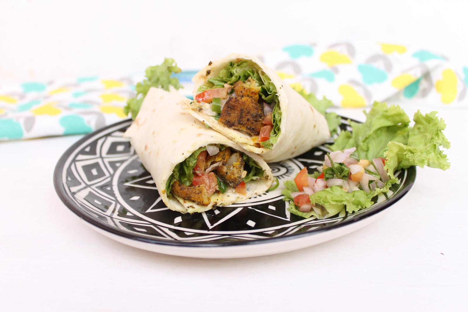 mexican low fat fish wrap