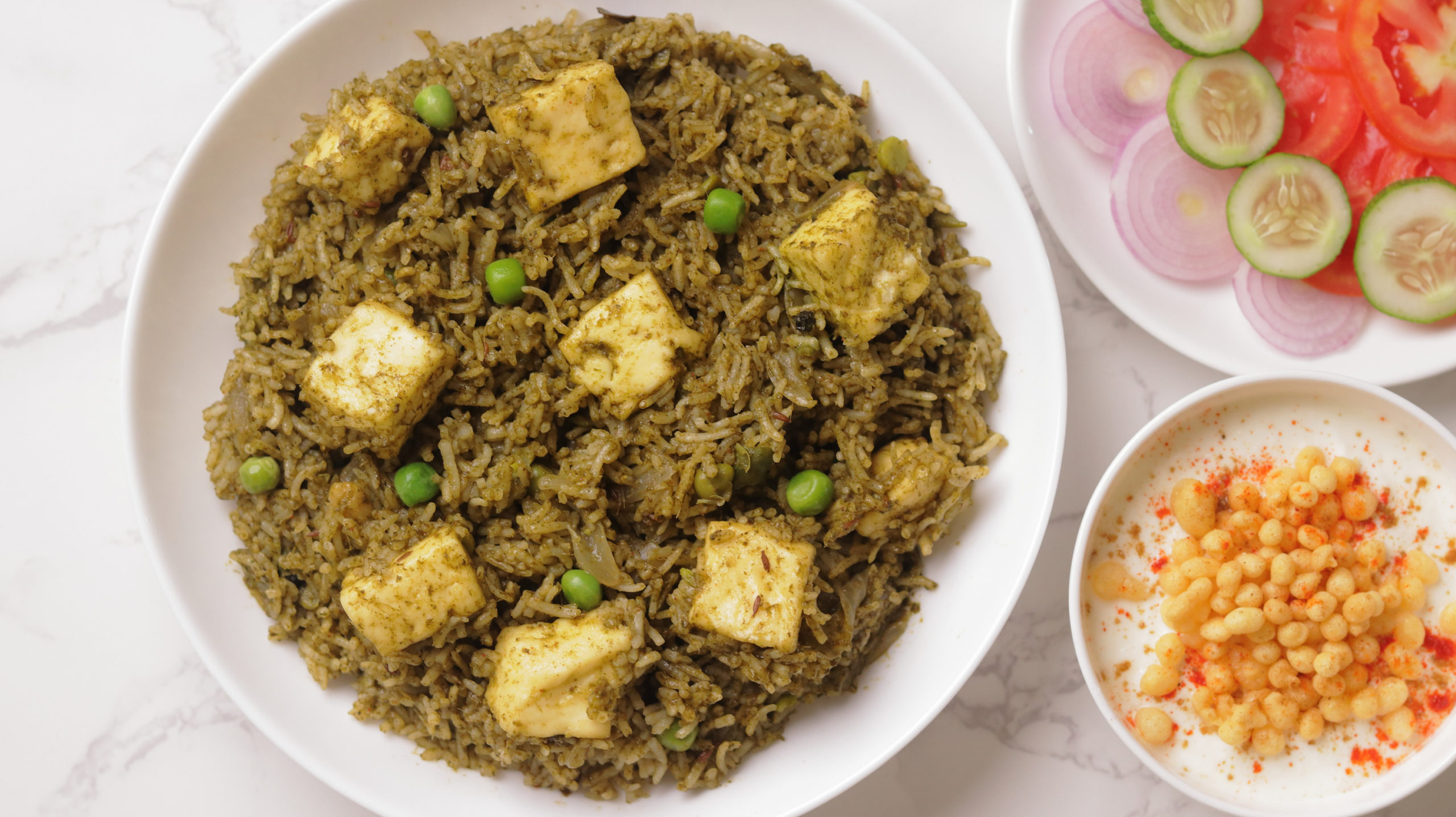 Palak Paneer Rice