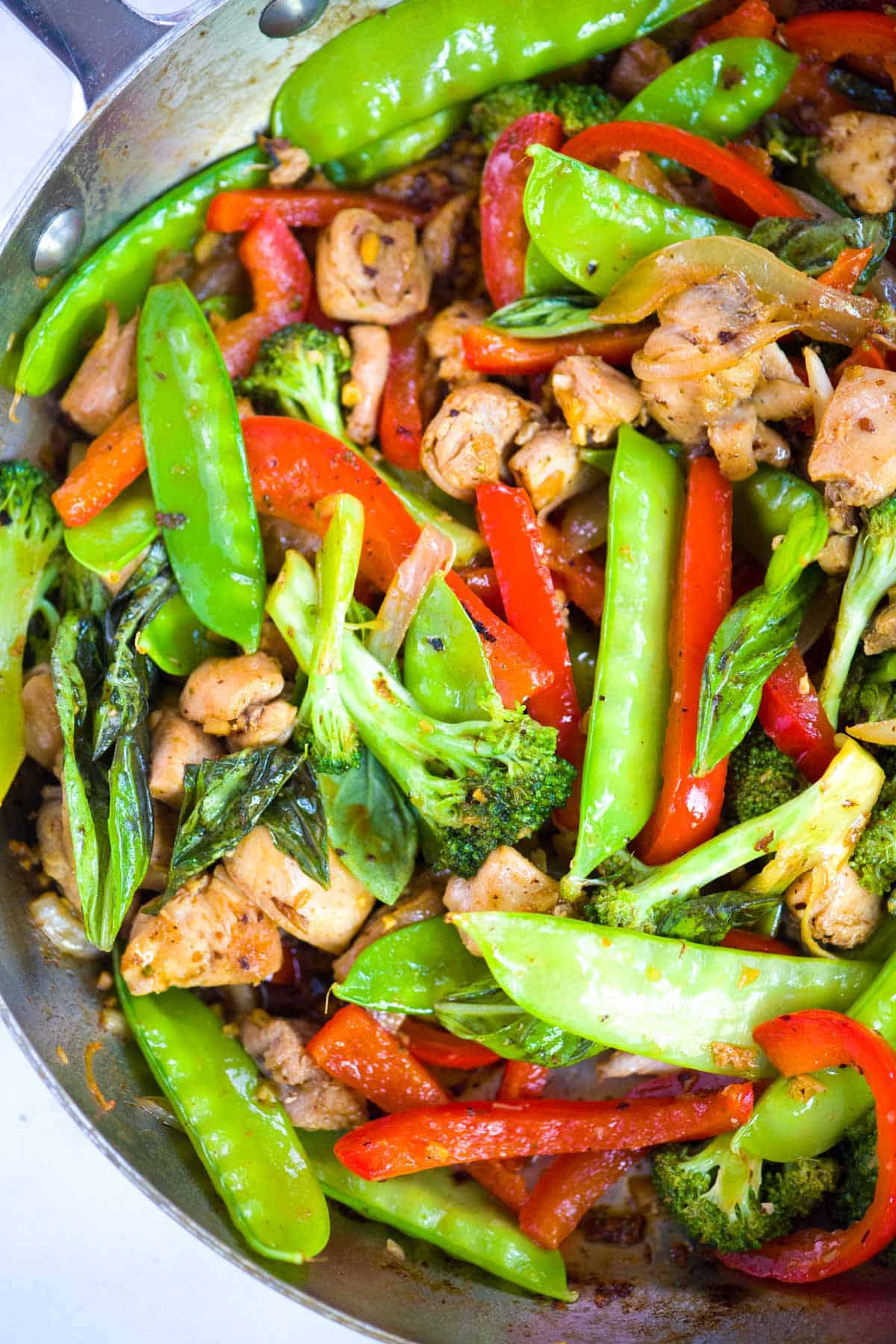 Sauteed chicken with vegetable