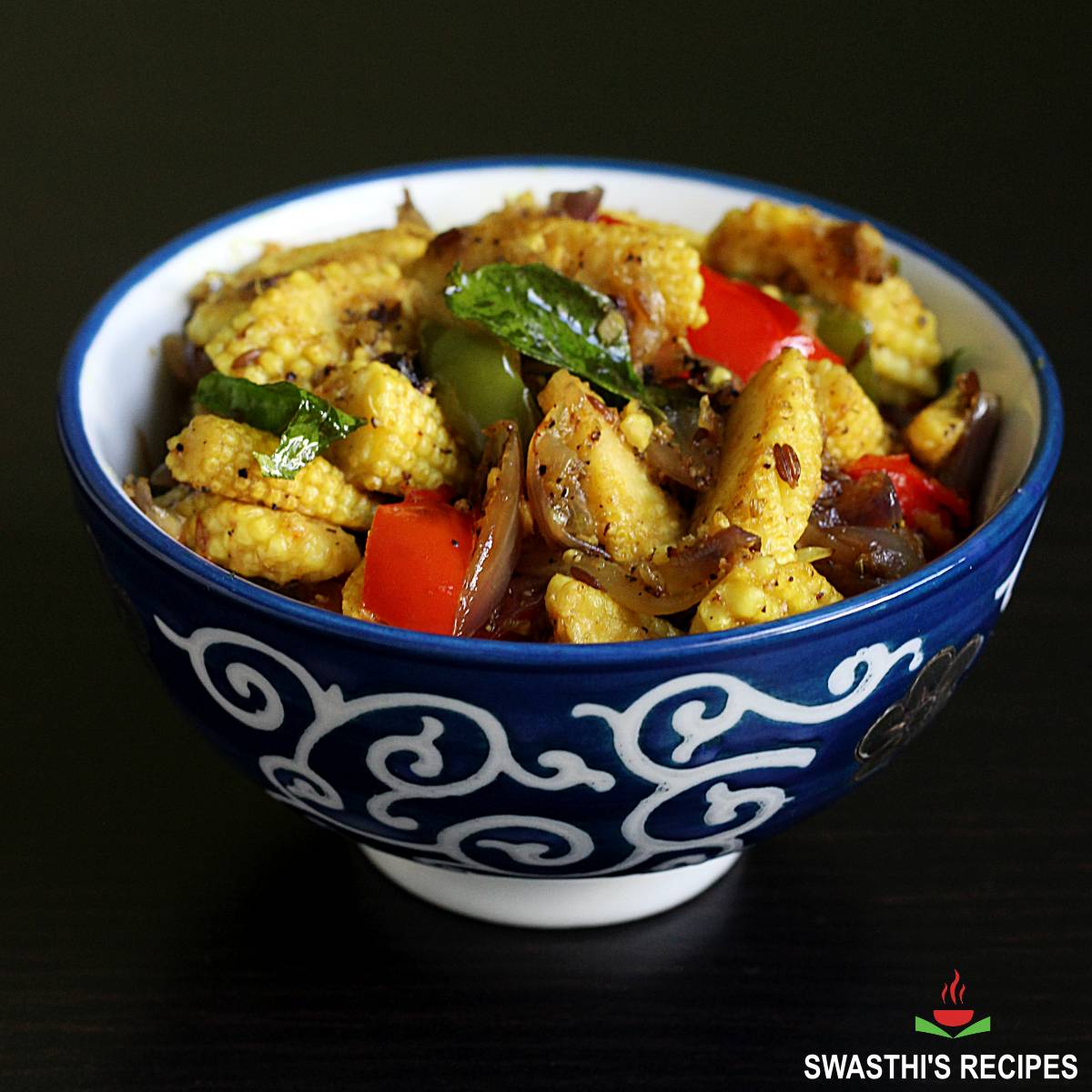 Baby corn pepper fry