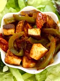 Bell pepper paneer stir fry