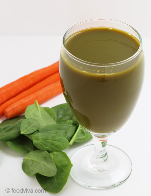 Spinach carrot tomato juice