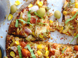 Whole Wheat Vegetable Pizza Without Cheese
