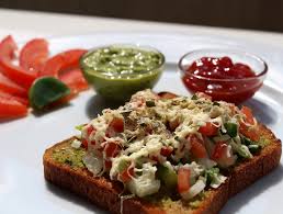 Toasted Vegetable Open Sandwich