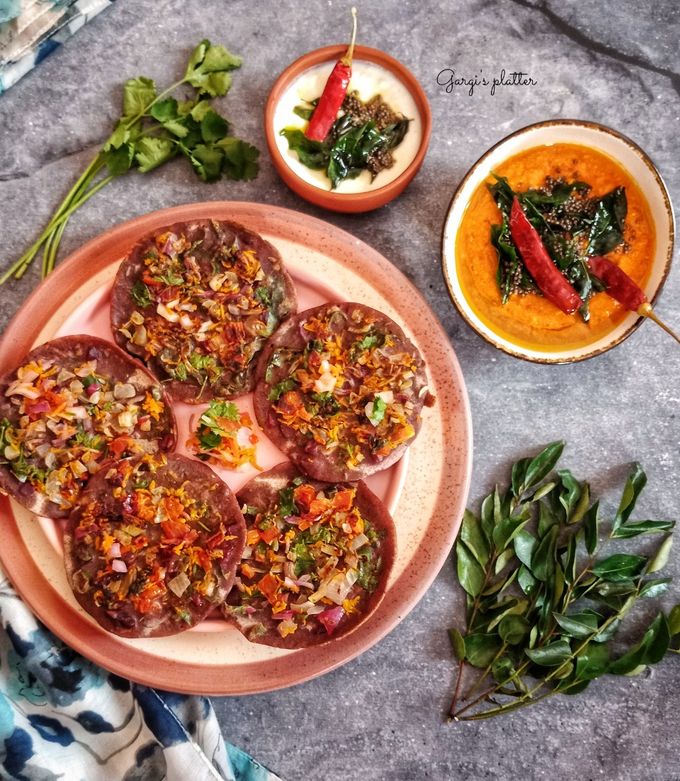 Ragi Paneer Uttapam