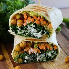 Crunchy Kale Caesar Wrap