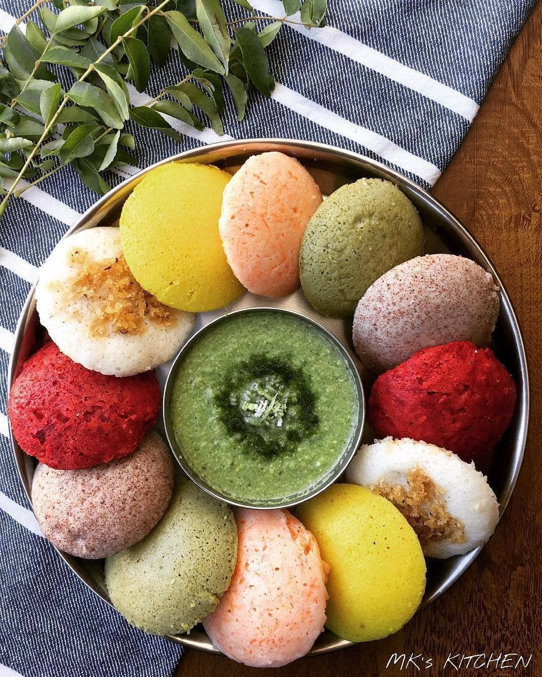 Colorful Mini Idli-Diwali Special 