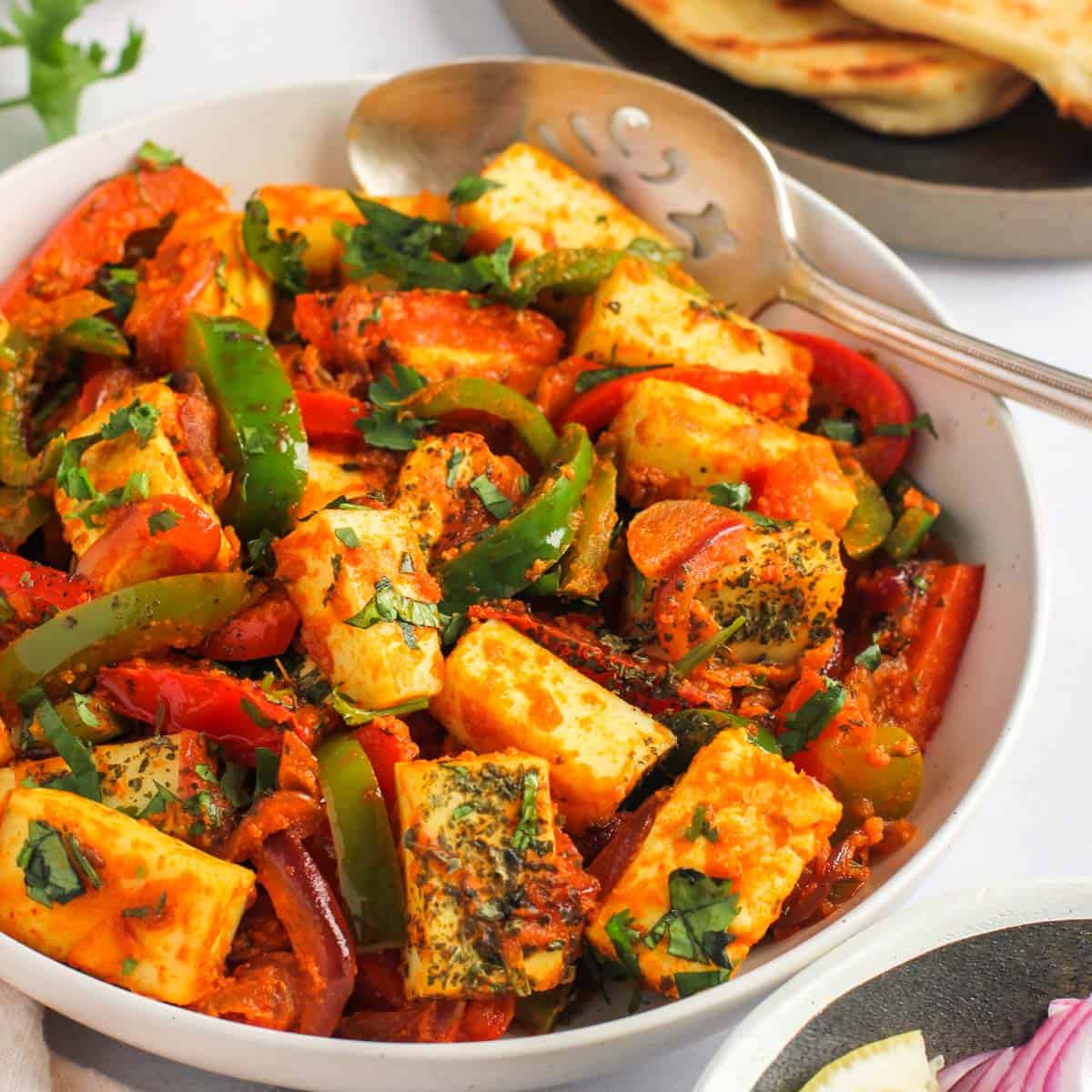 Capsicum Onion Paneer Sabzi