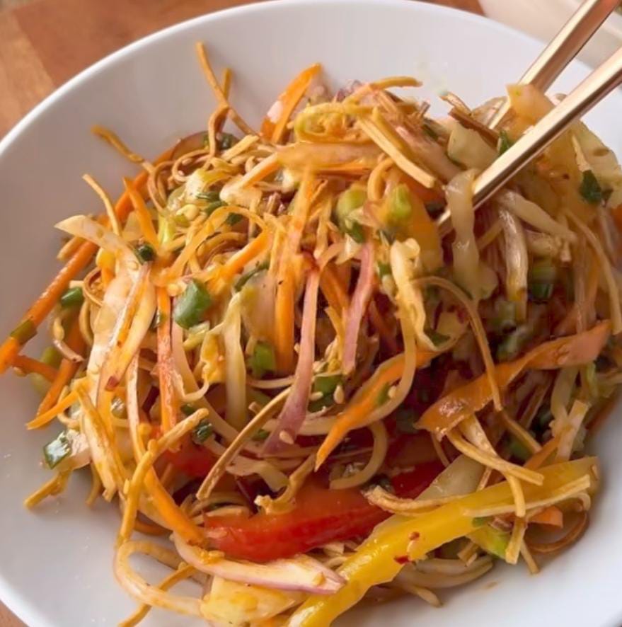 Millet noodles Chinese salad