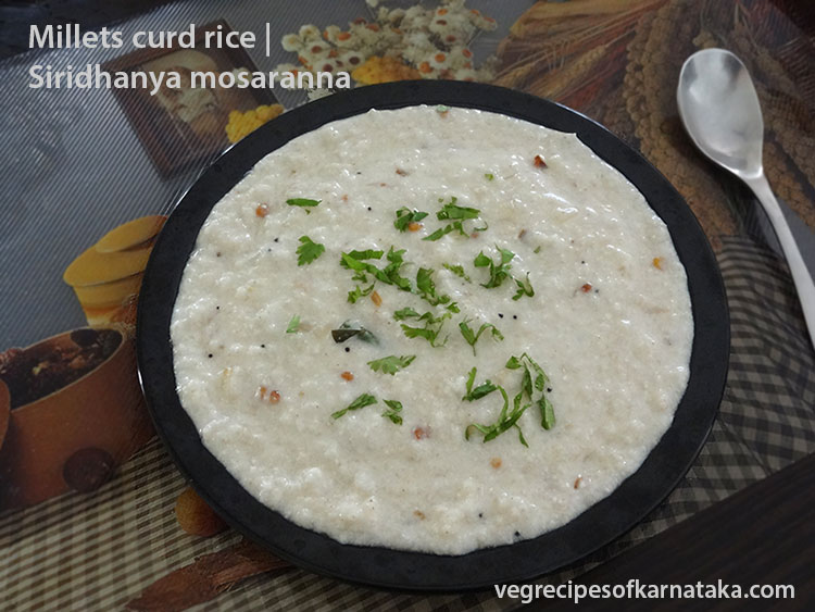 Little Millet Curd Rice
