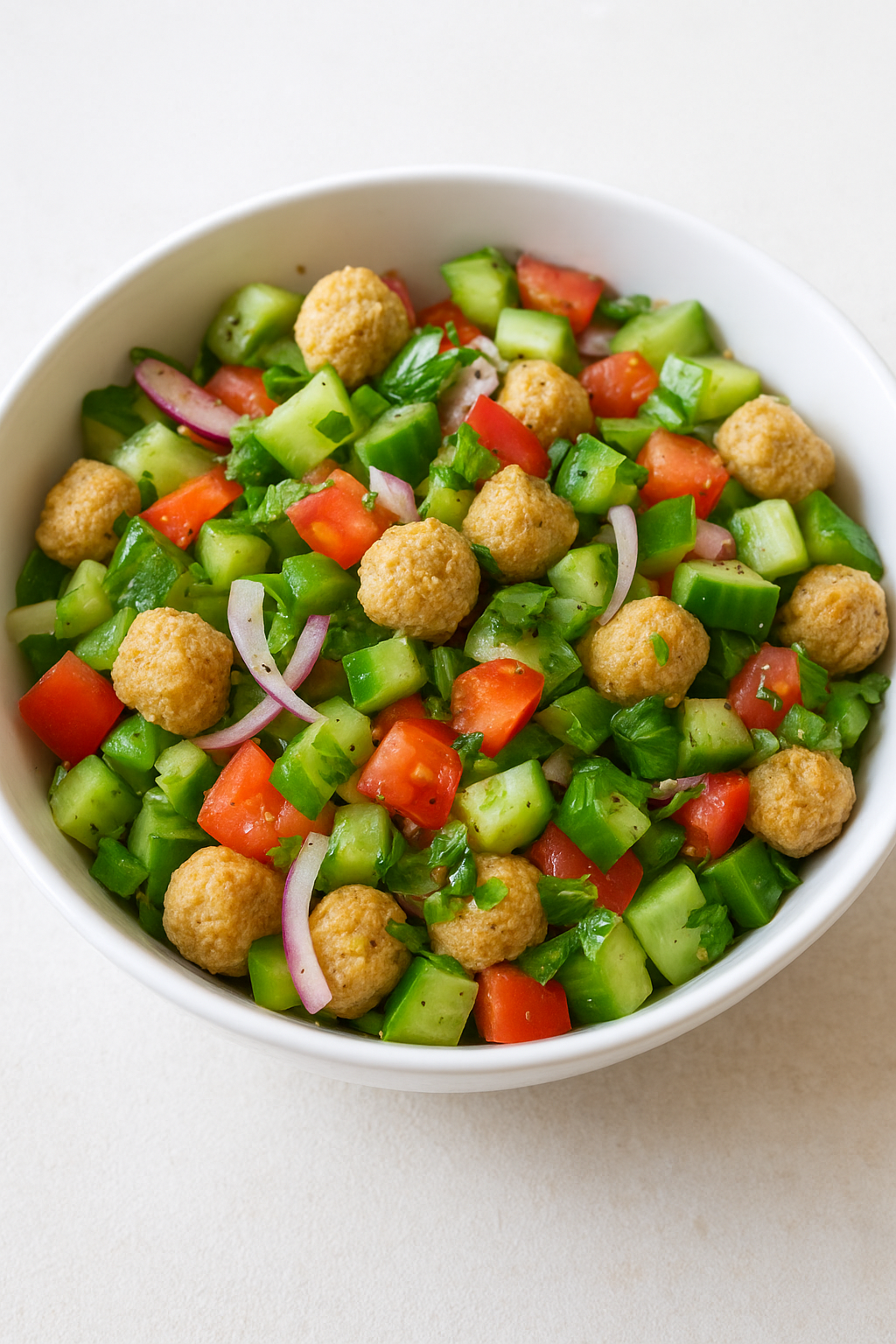 Soya Chunk Salad
