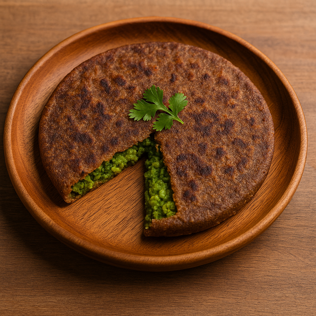 Ragi Peas paratha
