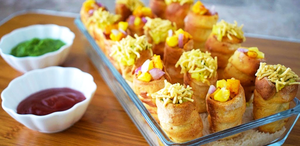 Crispy Cone Chaat
