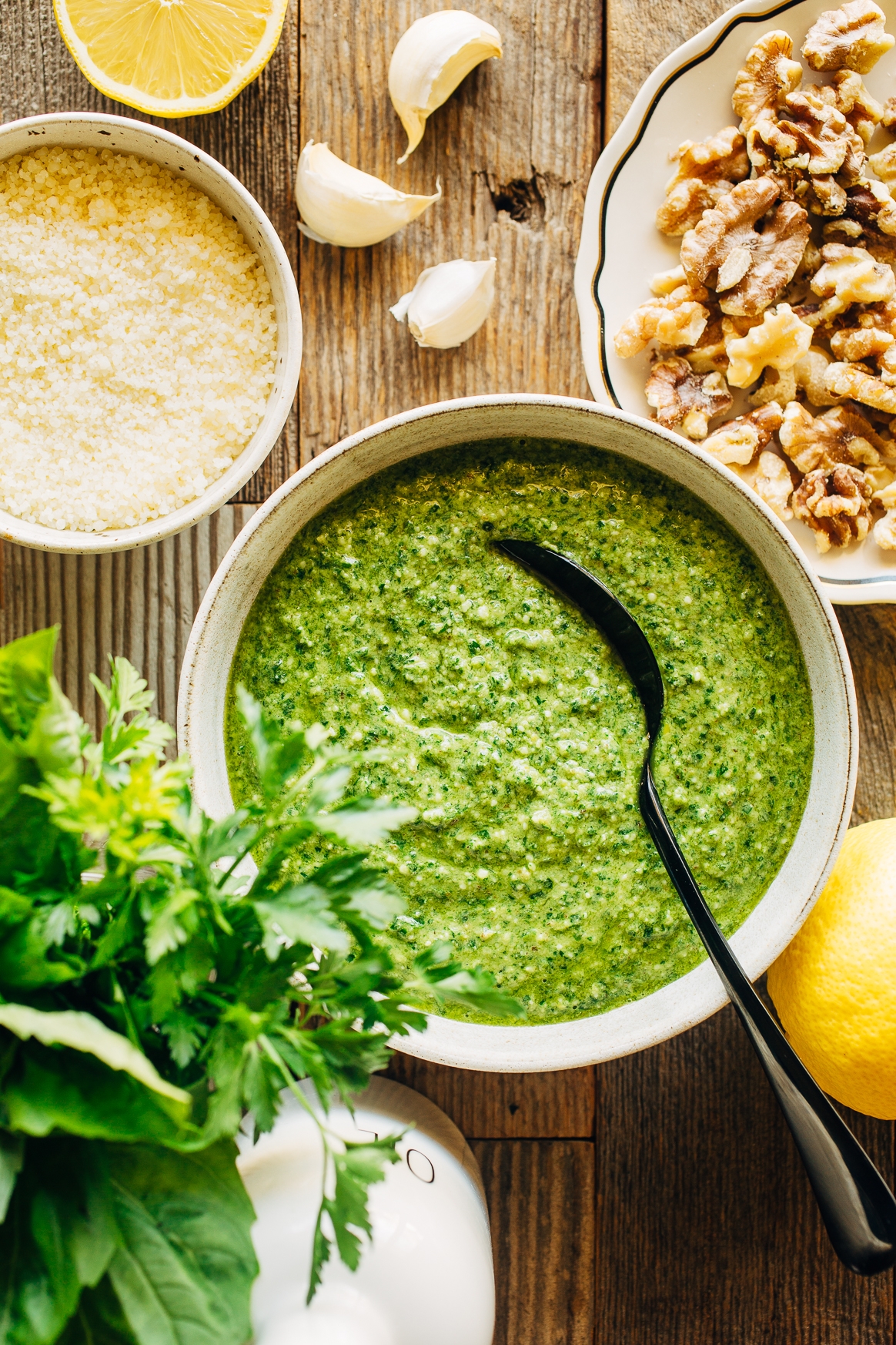 VEGAN LOW FAT BASIL PESTO