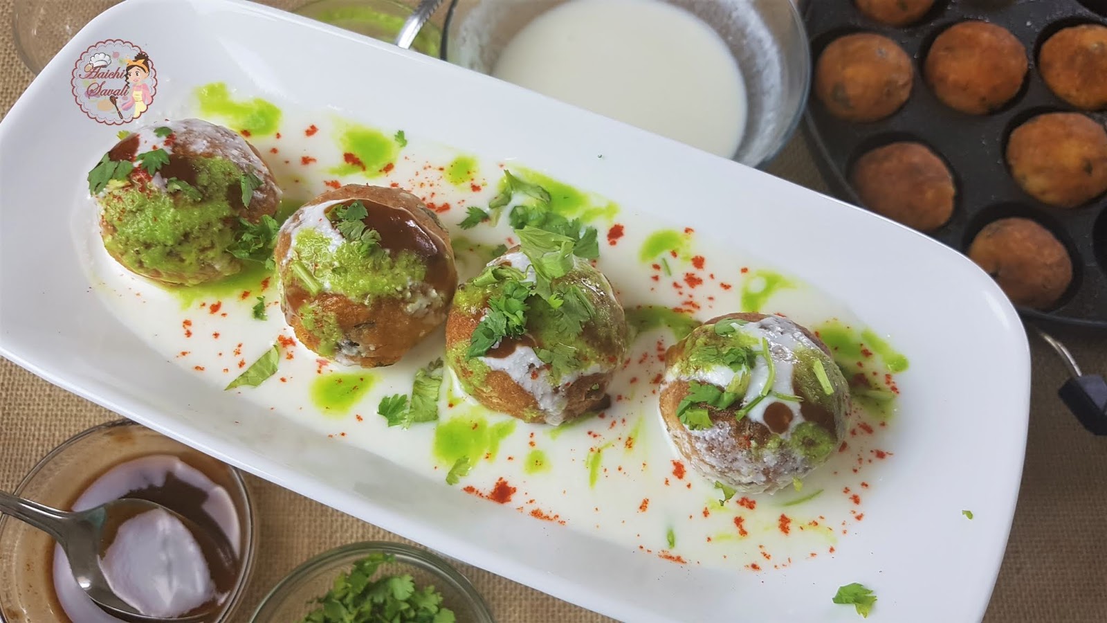 DAHI VADA IN APPAM PAN