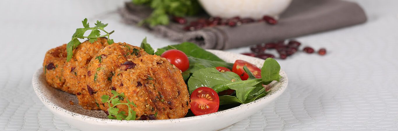 QUINOA AND RAJMA KABABS