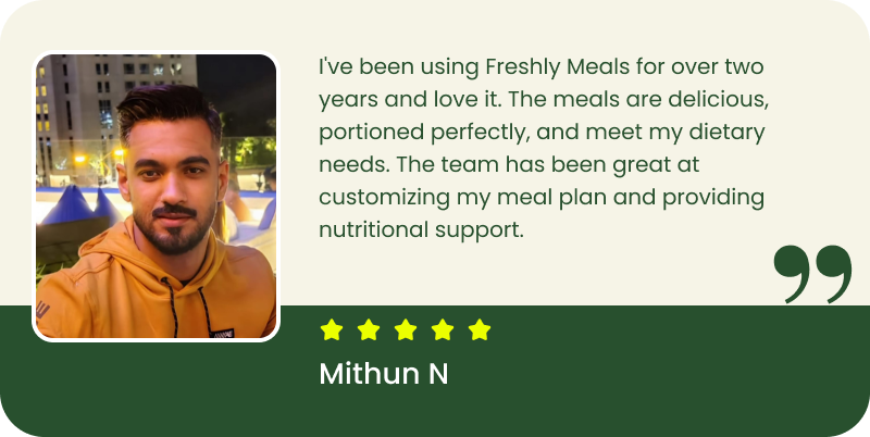 Freshly Meals  | Testimonials