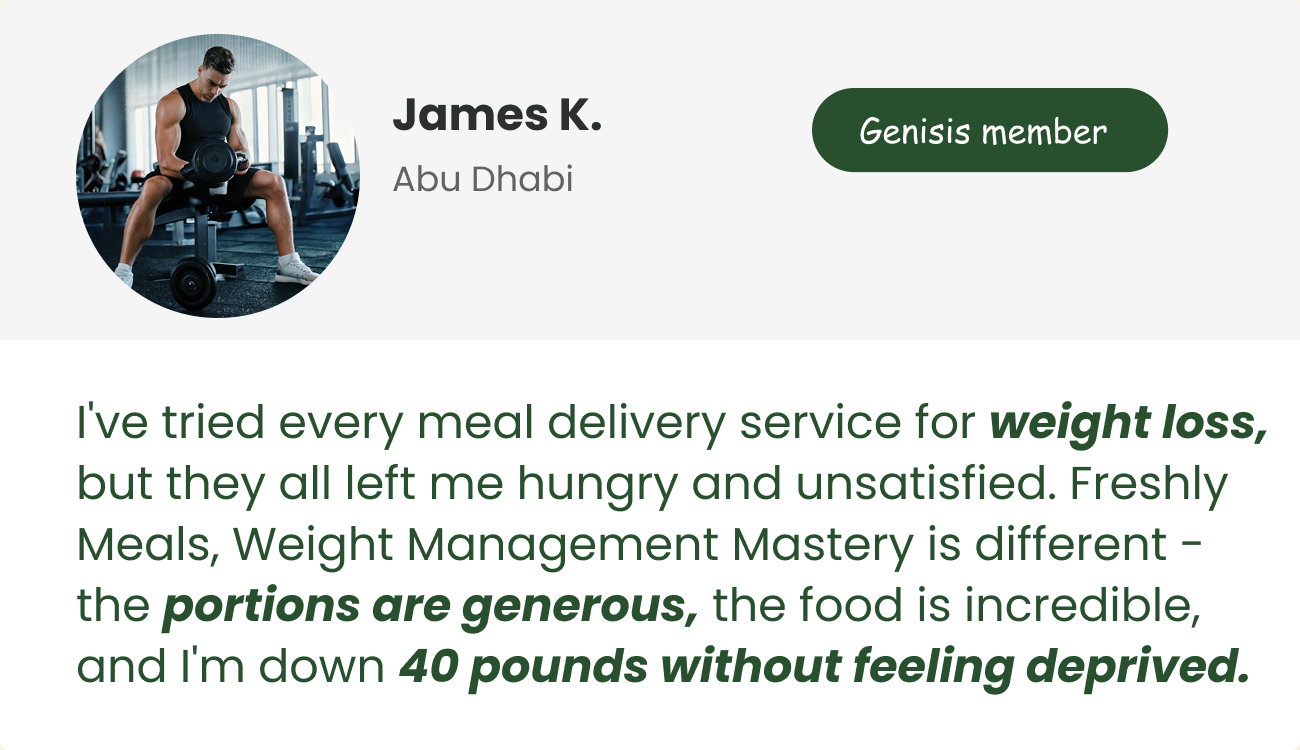 Freshly Meals  | Testimonials