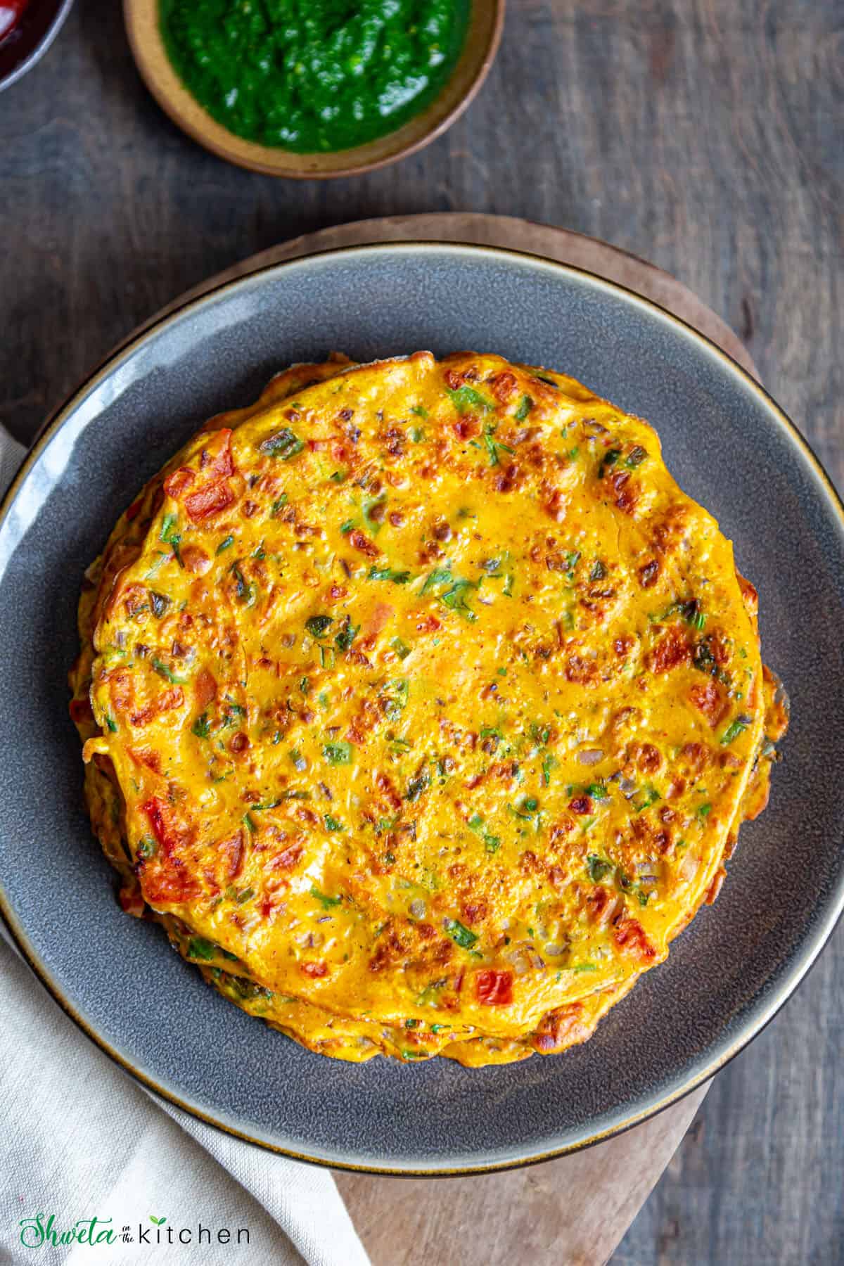 Besan egg omelette
