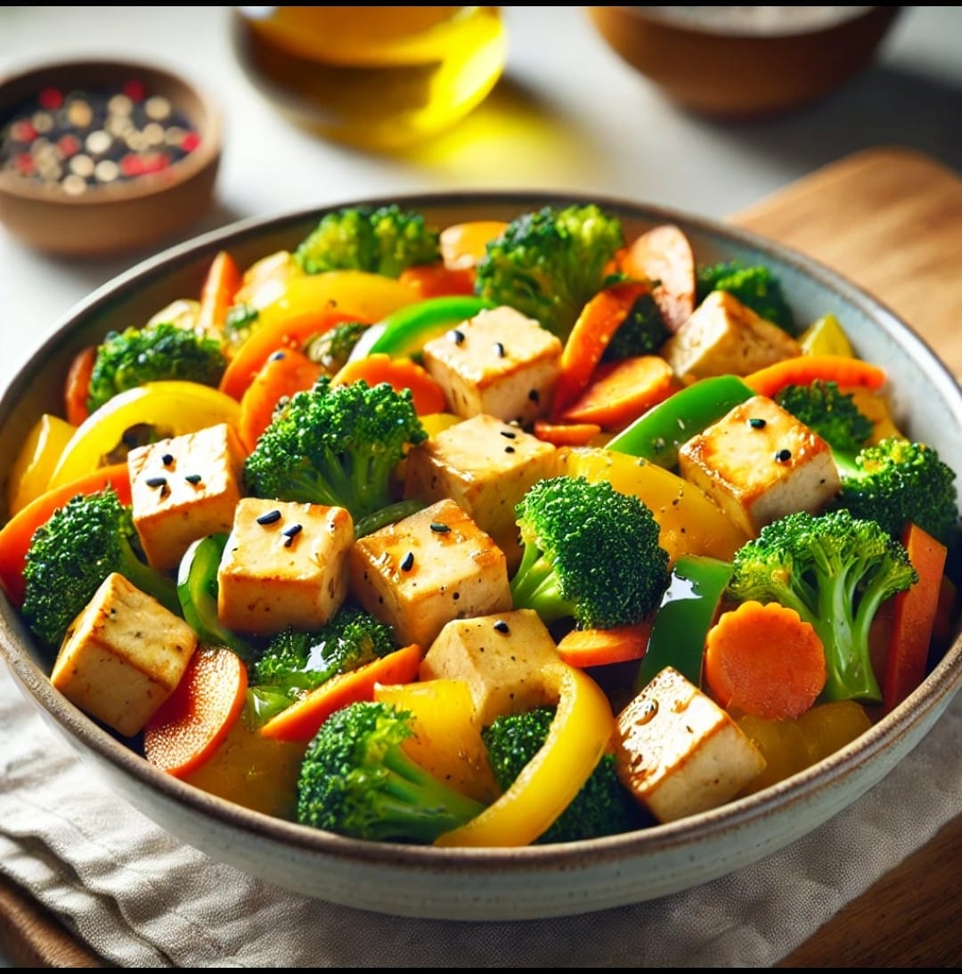 Tofu - Veggies Stir Fry Recipe